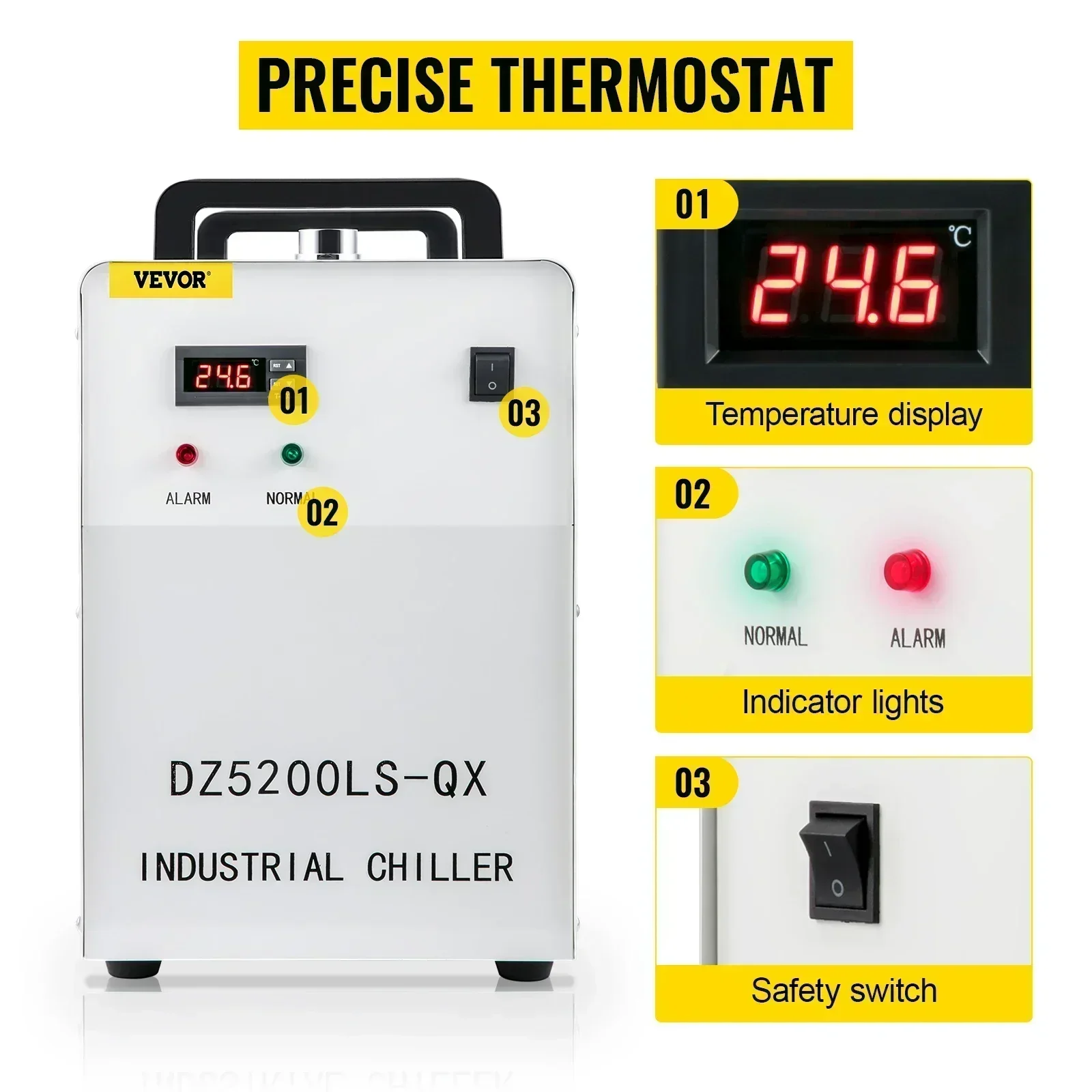 เครื่องทำน้ำเย็นสำหรับอุตสาหกร - Laser Industrial Chiller บทวิจารณ์และราคา