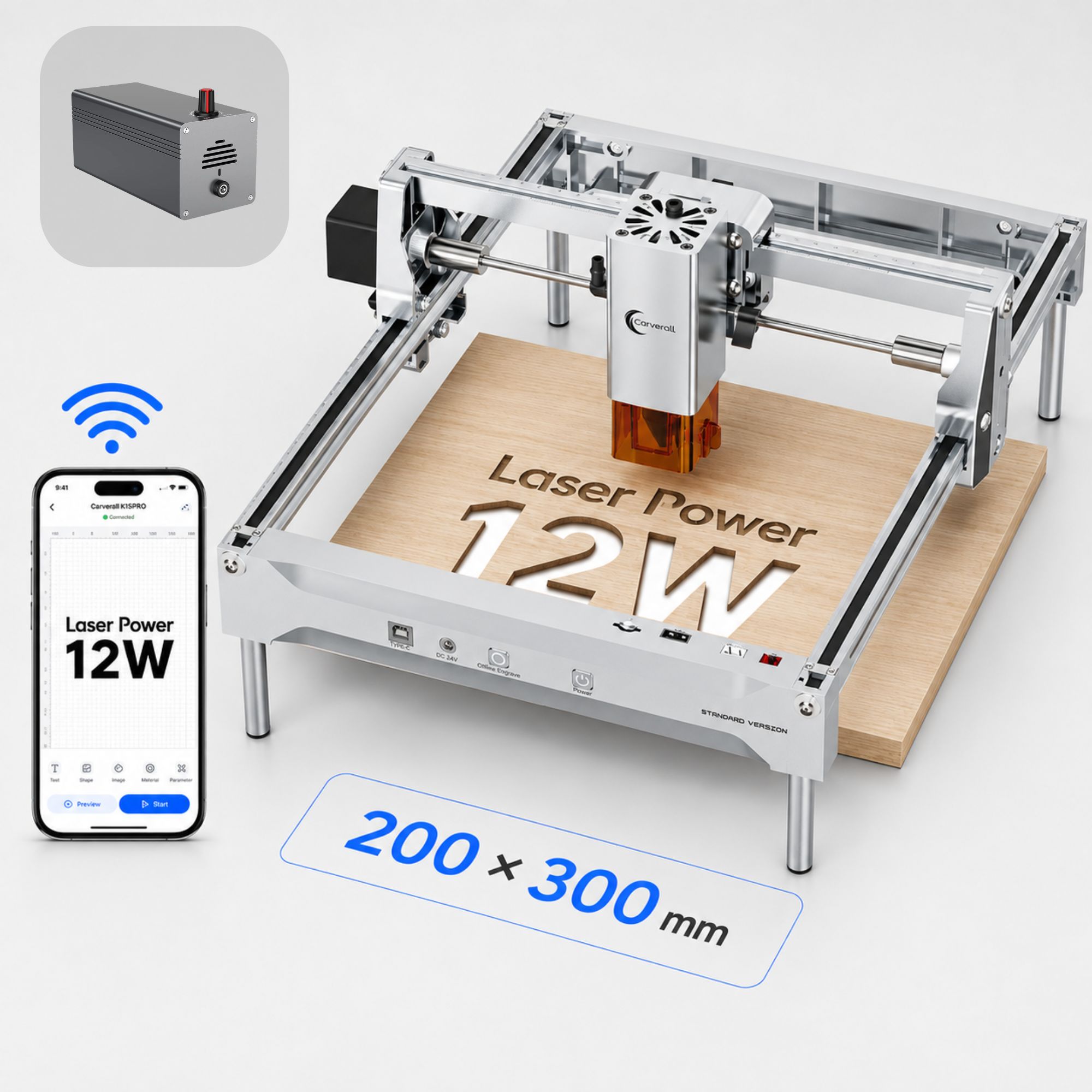 เครื่องแกะสลักเลเซอร์ K15 PRO  - Industrial Laser Engraver บทวิจารณ์และราคา