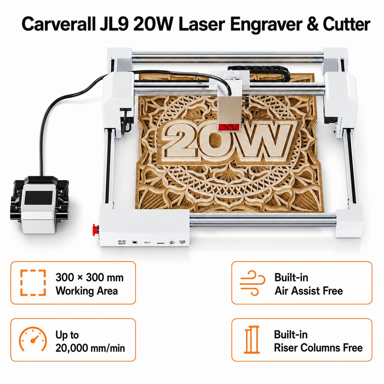 เครื่องแกะสลักเลเซอร์ Carveral - Industrial Laser Engraver บทวิจารณ์และราคา